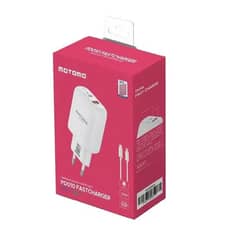 MOTOMO - Pack Cable Lighting + Cargador 20w Blanco