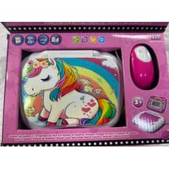 GENERICO - COMPUTADORA DIDACTICA ESPAÑOL-INGLES ARCOIRIS UNICORNIO ROSA
