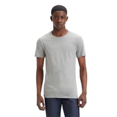 LEVIS - Polera Hombre 2 Pack Slim Gris/Blanco