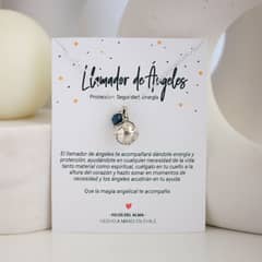 GENERICO - Llamador de angel con piedra lapislazuli