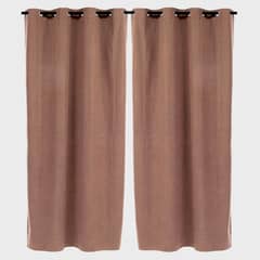 ZAHR - SET DE 2 CORTINA BLACKOUT PETRA COLOR CAFE