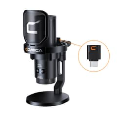 COMICA - Micrófono Inalámbrico Usb-c Gamer Teléfono Podcast Negro