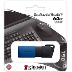 KINGSTON - Pendrive 64 GB - USB 3.2 Gen1 DataTraveler Exodia M