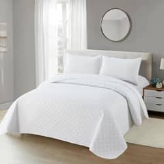 ANGELES DEL HOGAR - Cubrecama Quilt de Verano King Blanco