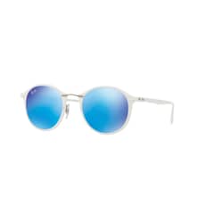 RAY BAN - Lentes de Sol Classic RB4242 Blanco con espejo azul 49-21