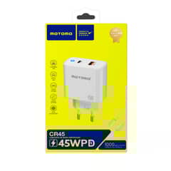 MOTOMO - Cargador Tipo C Turbo 45W Certificado