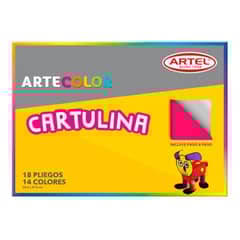 ARTEL - Estuche, Carpeta Artecolor Cartulina Colores 18 Hojas.