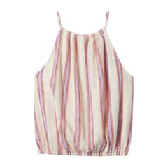 GAP - Blusa Halter Rayada Niña Crema