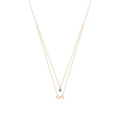 JB JOYAS BARON - Collar de Oro 18kt Infinito Ojo Turco