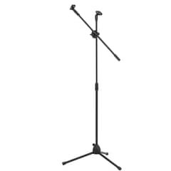 GENERICO - Pedestal Para Microfono Base Doble Boom Atril Profesional