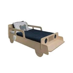 GENERICO - Cama Infantil Estilo Jeep Plaza Media