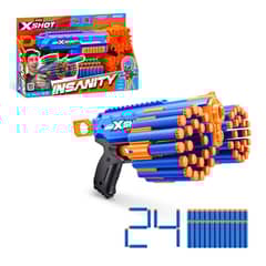 X-SHOT - LANZA DARDOS INSANITY MANIC CON 24 DARDOS