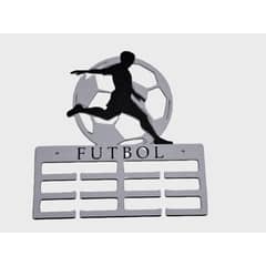 GENERICO - Medallero Porta Medallas de Futbol - Blanco