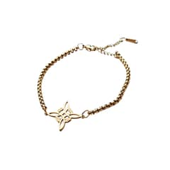 GENERICO - Pulsera Nudo De Bruja Celta Dorada Acero