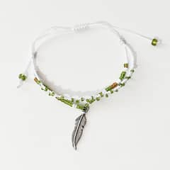 HECHO A MANO - Pulsera Ajustable Artesanal Atraer La Salud Arcángel Rafael