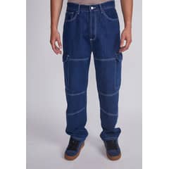 SIOUX - Jeans Hombre Azul Recto Contraste