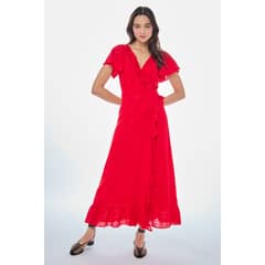 IO - Vestido Largo Rojo Mujer