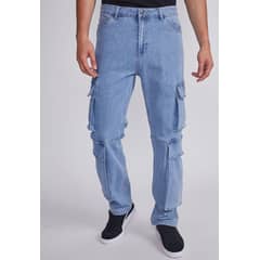 SIOUX - Jeans Hombre Celeste Cargo Claro
