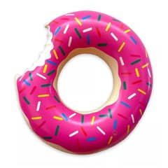 GENERICO - Flotador Donut Frutilla Inflable 90 Cm Piscina Niño Adulto