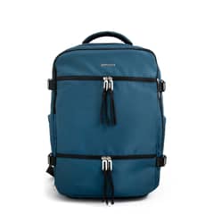 AMPHORA - Mochila travel con tapa grande vesta denim