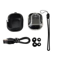 MLAB - Audífonos Tws Glass Crystal + Silicon Case Black 09353
