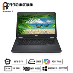 DELL - Notebook E7280 I5 6TH - 8GB - 256GB Win11-Office365 Reacondicionado