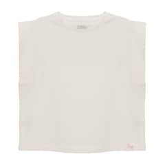BUBBLE GUMMERS - Polera Manga Corta Niña Bubblegummers Issis Crema