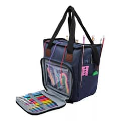 GENERICO - Bolso Porta Tejido Lanas Palillos Y Crochet - Cartera
