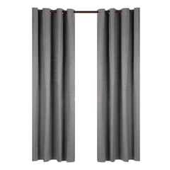 CASATUA - Cortina 100% Blackout Engomada Termica Set de 2 - Gris oscuro