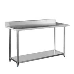 TODODESCUENTO - Mesón Mural De Acero Inox 140cm BOZZO