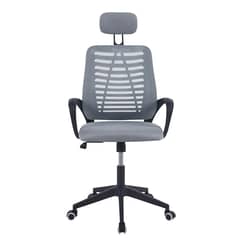 MIDTOWN - Silla De Oficina Mesh Con Cabezal Gris
