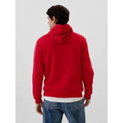GAP - Polerón Logo Sin Cierre Hombre Rojo