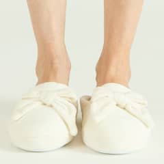 BARBIZON - Pantufla de Mujer Zapatilla Ribbon Blanco