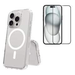 BELKRA - Carcasa Para iPhone 16 PRO MAX Magsafe + Mica Vidrio
