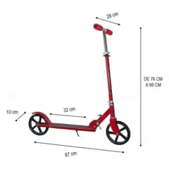 GENERICO - Scooter Metalico 2 Ruedas 200mm
