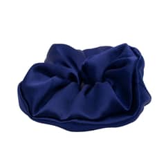 MARINA COLORINA - Scrunchie Collet de Seda XL Azul Marino 22 momme