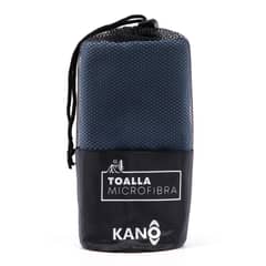 KANO - Toalla de Microfibra Gris Azulado Secado Rápido