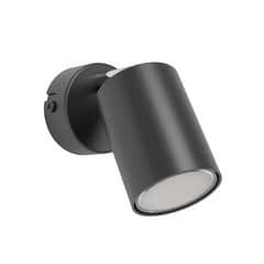 EGLO - Foco Sobrepuesto Reciso Acero Negro DM60 GU10 1x5W IP20 Cod74006