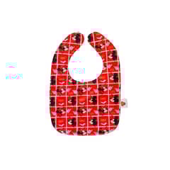 DECORA KIDS - Babero tradicional Minnie cuadros Rojos