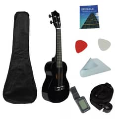 GENERICO - Pack Ukelele 23soprano+funda+a+cuerdas Aquila Negro