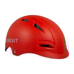 BEBESIT - Casco Bicicleta Regulable Niño Niña Rojo