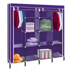 SUPERCENTER - Guarda Ropa Armable Ropero Grande Organizadores 170x170x45cm Morado