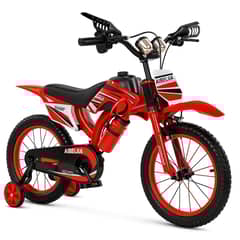 GENERICO - Bicicleta Infantil Bicimoto Aro 16 Niños Rojo