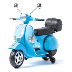 GENERICO - Moto Scooter Electrica Piaggio Vespa Px-150 Original Niños- Azul Claro