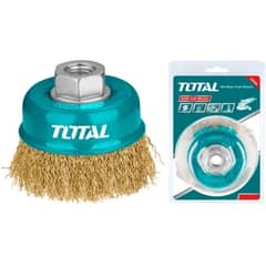 TOTAL - Escobilla De Copa Rizada 75mm Esmeril Tac31031
