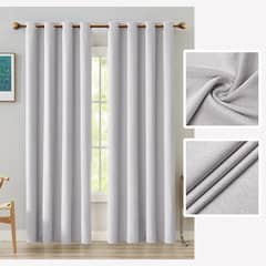 SUPERCENTER - 2 Paño Cortina 100% Blackout Engomada Termica 140x220 Cm Blanco