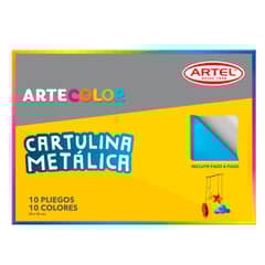 ARTEL - Estuche Cartulina Metalica 10hjs Artecolor