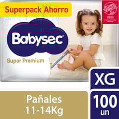 BABYSEC - Pañales De Bebé Super Premium 100 Un Talla XG