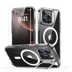 ESR - Carcasa Para iPhone 16 Pro Max Hybrid Stash Stand + Lamina