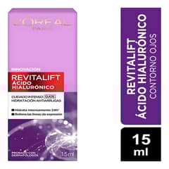 LOREAL PARIS - CONTORNO OJOS REVITALIFT ÁCIDO HIALURÓNICO 15ML